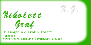 nikolett graf business card